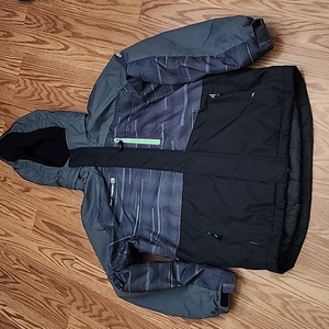 Free country ski jacket with removable hood med 10/12